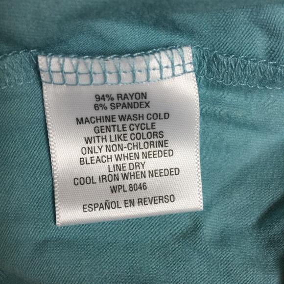 Charter Club Tile Blue Mock-Neck Top - Picture 5 of 5